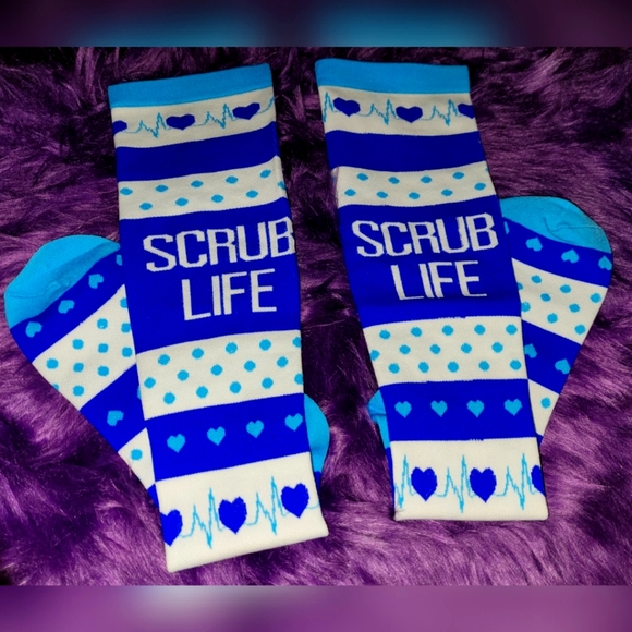 Scrub Life Compression Knee Socks L/XL - Picture 1 of 3